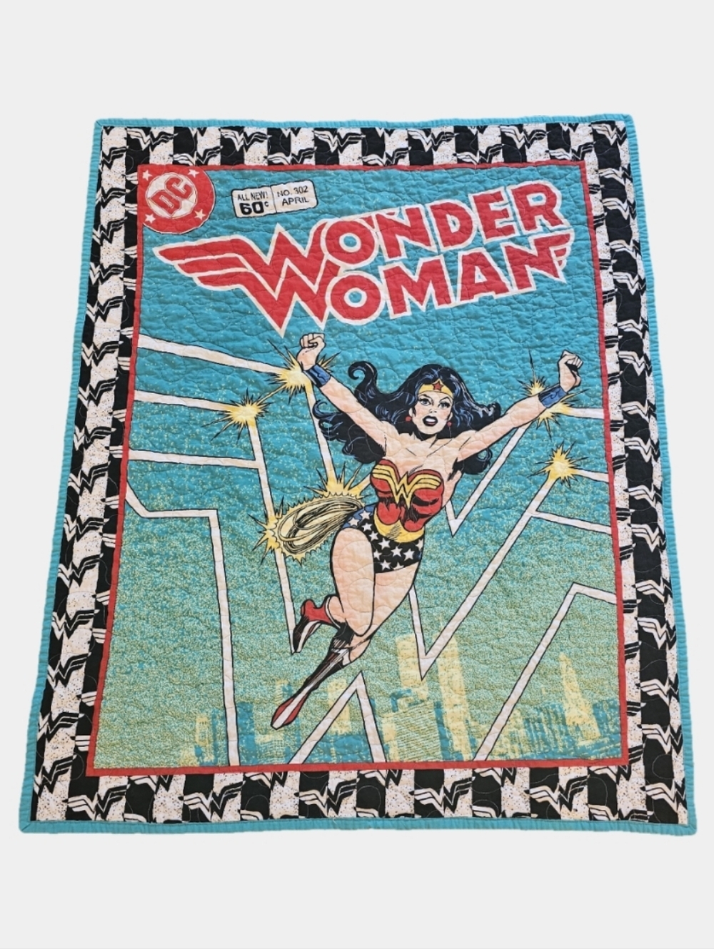 Wonder Woman Handmade DC Comics Issue #302 Crib Quilt